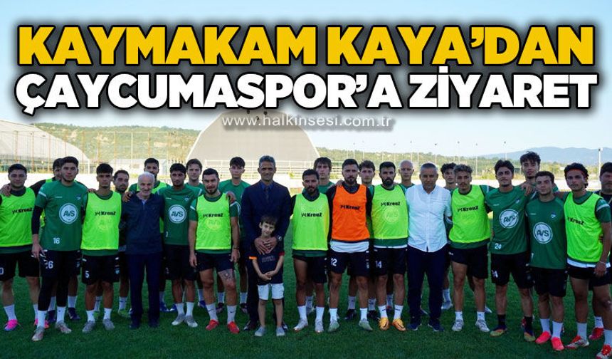 Kaymakam Kaya’dan Çaycumaspor’a ziyaret…
