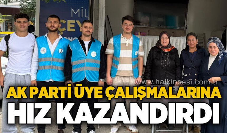 AK Parti Zonguldak'ta Soğuksu'da üye çalışması gerçekleştirildi