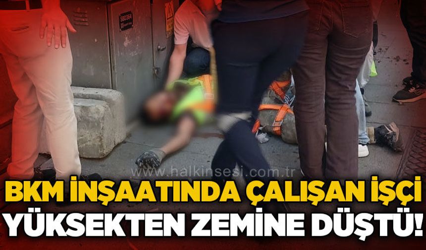 Zonguldak'ta BKM inşaatında çalışan işçi 25 metreden düştü!