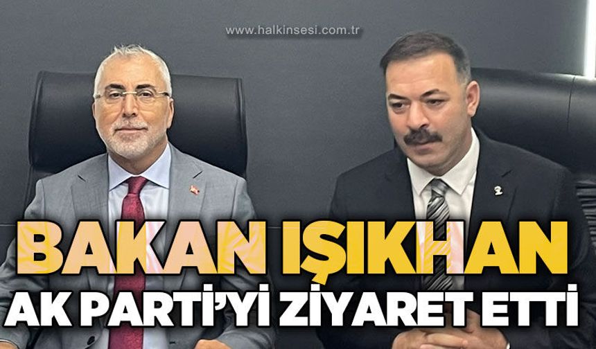 Bakan Vedat Işıkhan’dan AK Parti Zonguldak İl Başkanlığı’na ziyaret