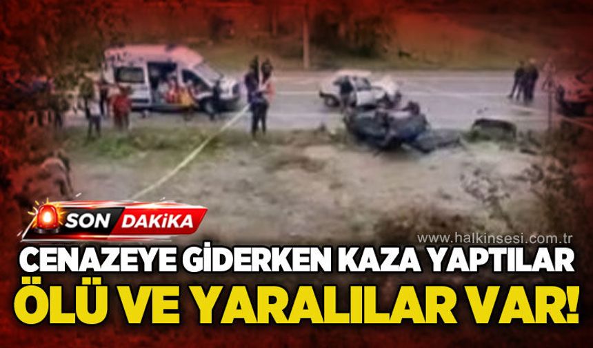 Feci kaza: Cenazeye gelen kardeşlerden biri hayatını kaybetti