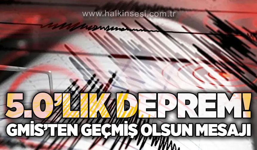 GMİS'ten Saimbeyli'deki deprem sonrası geçmiş olsun mesajı