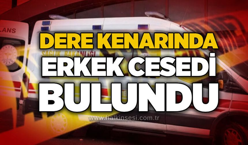 Dere kenarında erkek c*sedi bulundu!