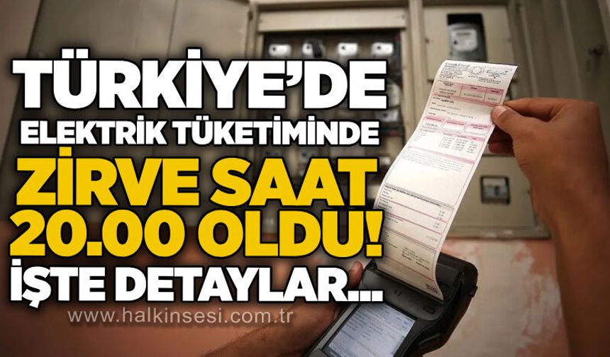 Türkiye’de elektrik tüketiminde zirve saat 20.00 oldu! İşte detaylar...