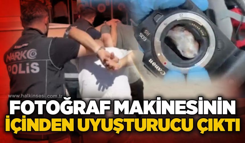 Fotoğraf makinesine zulalanmış uy*şturucuyla yakalandılar