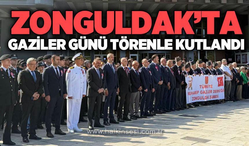 Zonguldak’ta 19 Eylül Gaziler Günü için çelenk sunma töreni düzenlendi