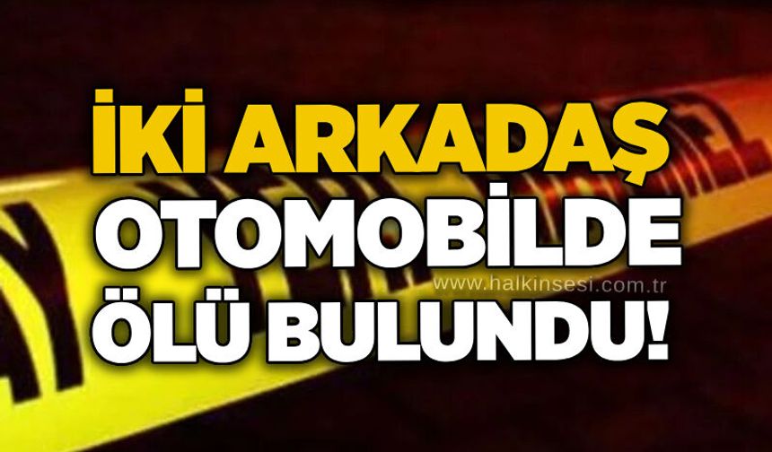İki arkadaş otomobilde ölü bulundu!