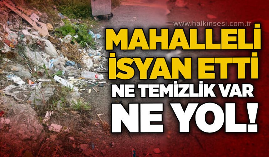 Mahalleli isyan etti: Ne temizlik var ne yol!