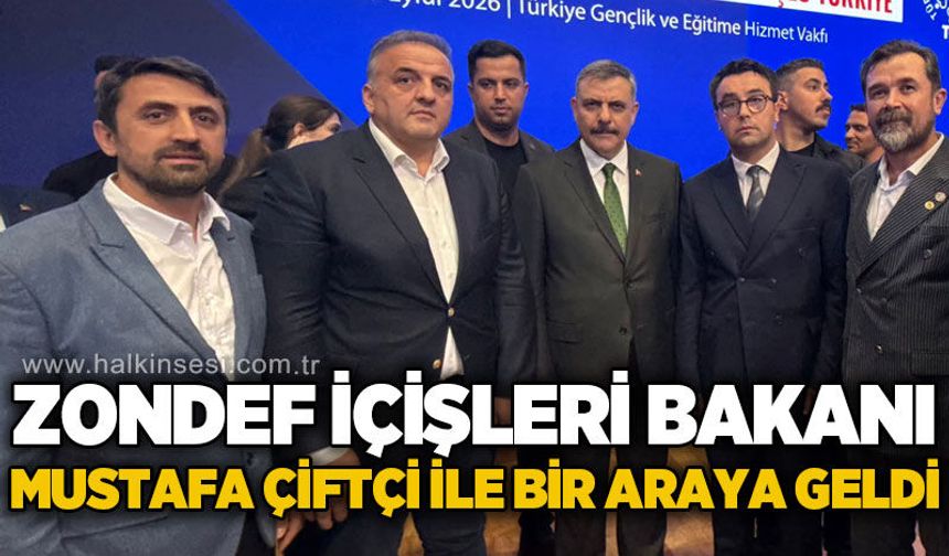 ZONDEF heyeti İçişleri Bakanı Mustafa Çiftçi ile bir araya geldi