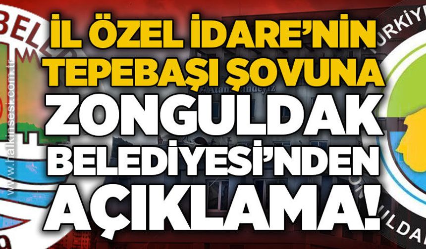 Zonguldak Belediyesi’nden “Tepebaşı’ndaki enkazı İl Özel İdaresi kaldırıyor” haberlerine açıklama