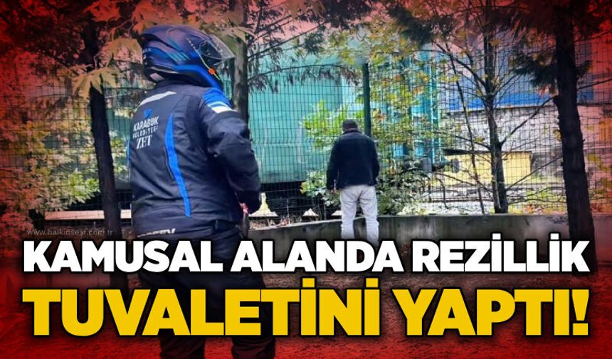 Kamusal alanda rezillik:Tuvaletini yaptı!