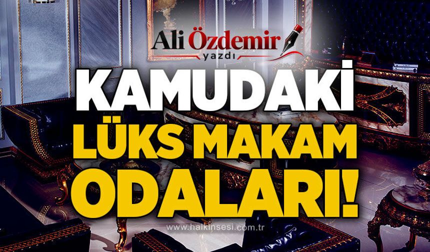 Kamudaki lüks makam odaları