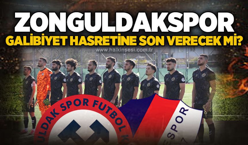 Zonguldakspor galibiyet hasretine son verecek mi?