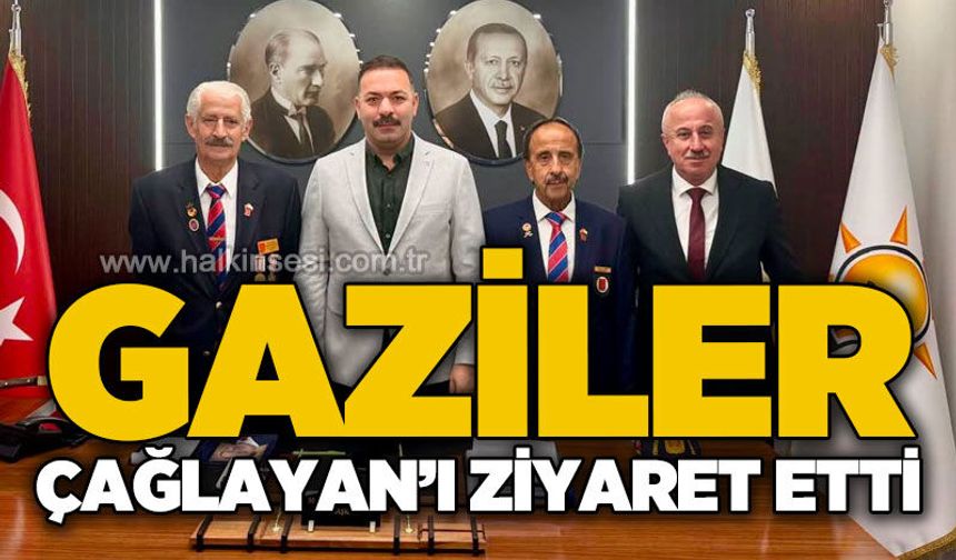 Türkiye Muharip Gaziler Derneği Mustafa Çağlayan'ı ziyaret etti