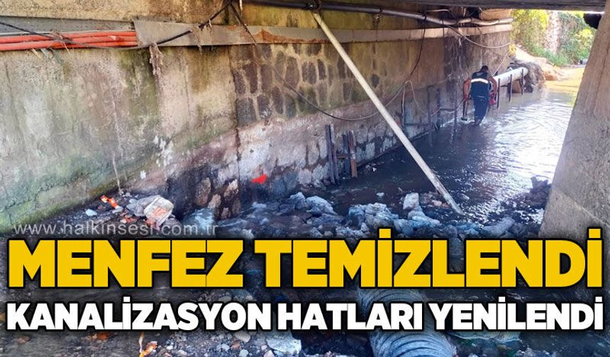 Menfez temizlendi, kanalizasyon hatları yenilendi: Sele karşı önlem alındı!