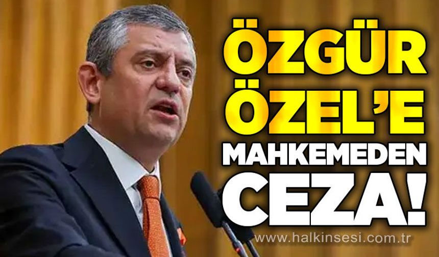 Mahkeme kararını verdi: Özgür Özel'e ceza!
