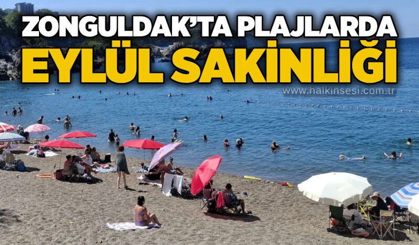 Zonguldak’ta plajlarda eylül sakinliği