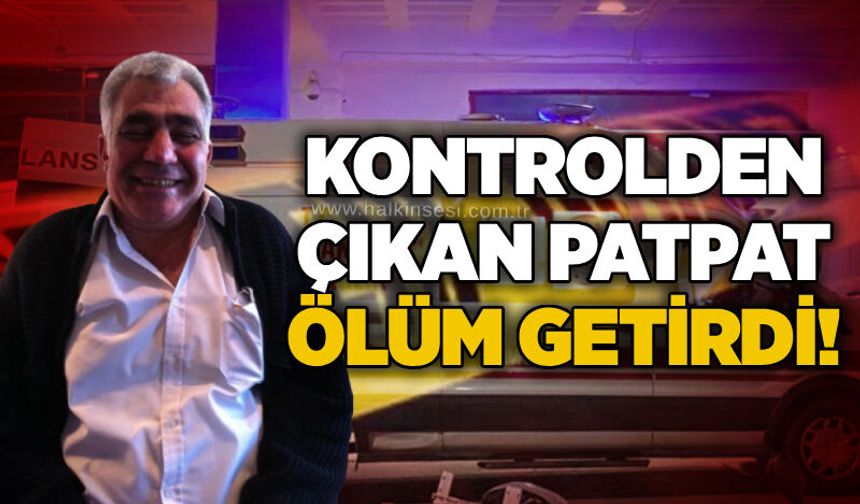 Kontrolden çıkan patpat ölüm getirdi!