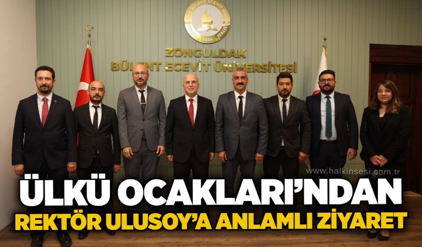 Ülkü Ocakları’ndan Rektör Ulusoy’a anlamlı ziyaret