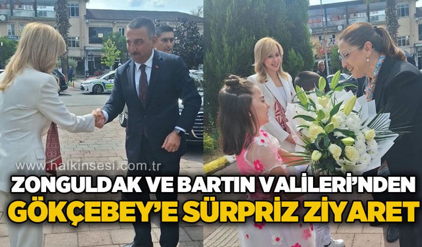 Zonguldak ve Bartın valilerinden Gökçebey’e sürpriz ziyaret