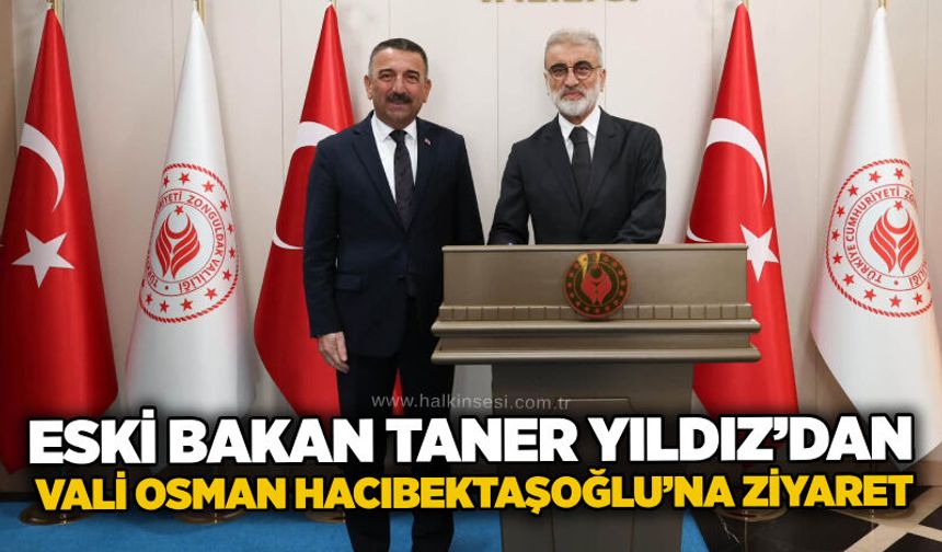 Eski Bakan Taner Yıldız’dan Vali Osman Hacıbektaşoğlu’na ziyaret