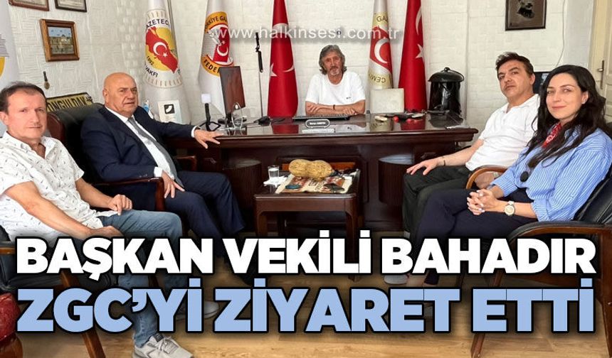 Zonguldak Belediyesi Başkan Vekili Adil Bahadır’dan ZGC’ye ziyaret