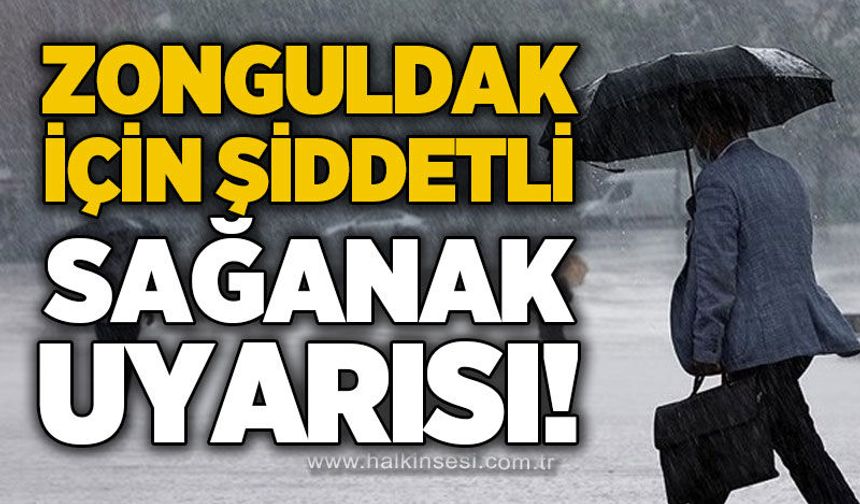 Zonguldak için şiddetli sağanak yağış uyarısı: Tedbirli olun!