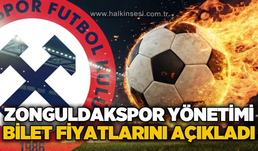 Zonguldakspor yönetimi bilet fiyatlarını açıkladı