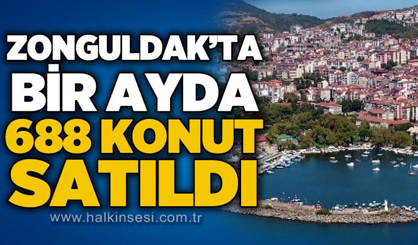 Zonguldak’ta bir ayda 688 konut satıldı