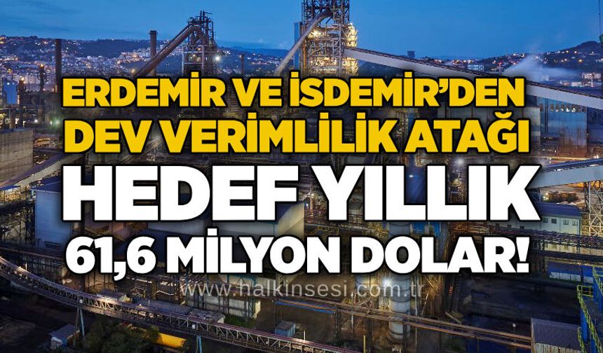 Erdemir ve İsdemir’den dev verimlilik atağı: Hedef yıllık 61,6 milyon dolar!