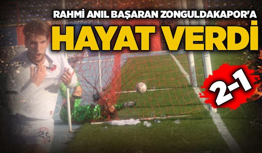 Rahmi Anıl Başaran Zonguldakapor'a hayat verdi 2-1