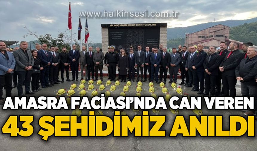 Amasra maden faciasında hayatını kaybeden 43 madenci dualarla anıldı