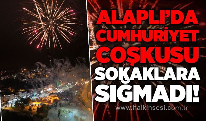 Alaplı'da Cumhuriyet coşkusu sokaklara sığmadı!