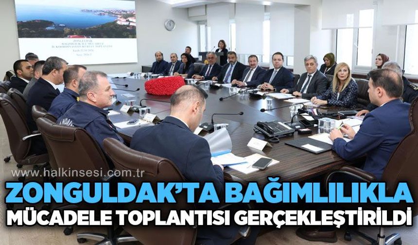 Zonguldak'ta bağımlılıkla mücadele toplantısı gerçekleştirildi