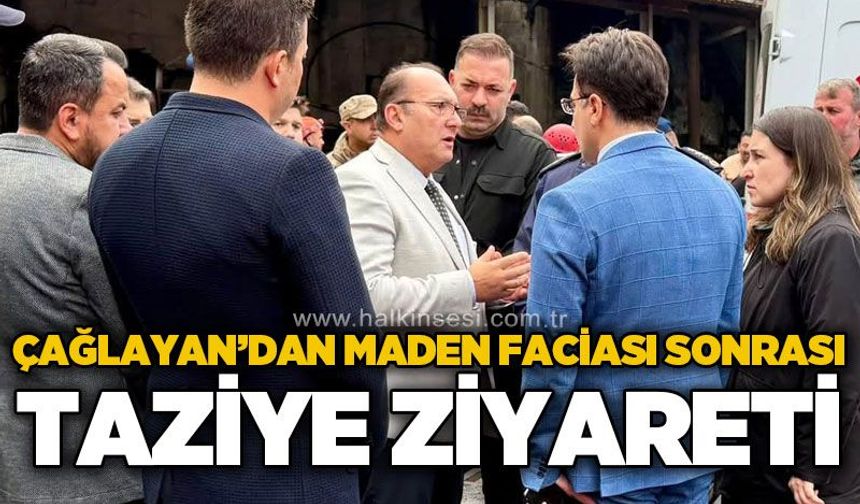 Mustafa Çağlayan maden faciası sonrası taziye ziyareti