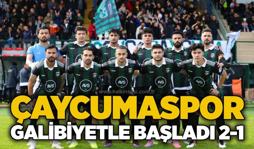 Çaycumaspor galibiyetle başladı 2-1