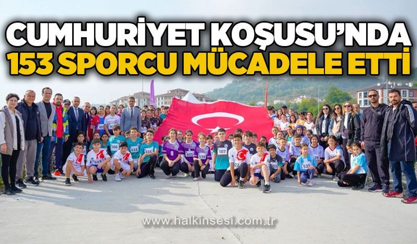 Cumhuriyet Koşusu’nda 153 sporcu mücadele etti