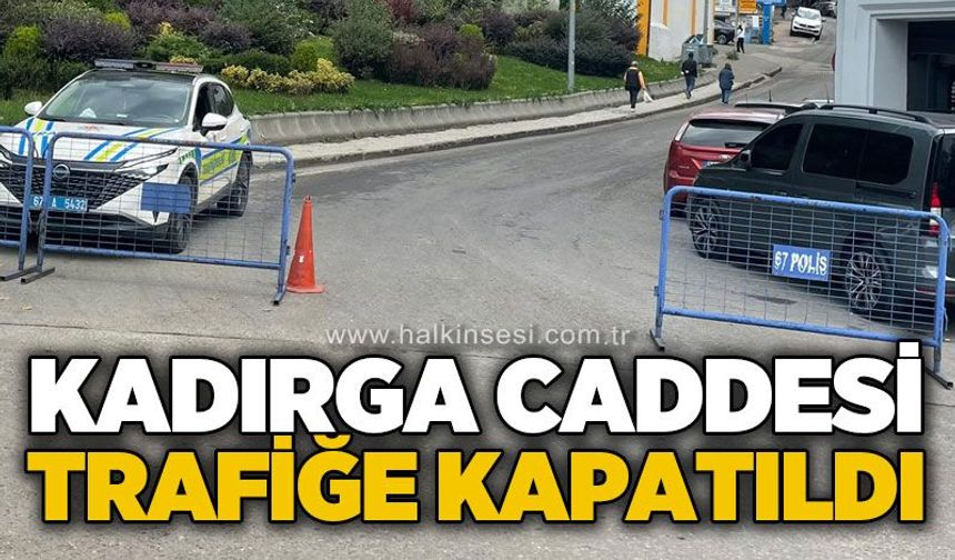 Kadırga Caddesi trafiğe kapatıldı