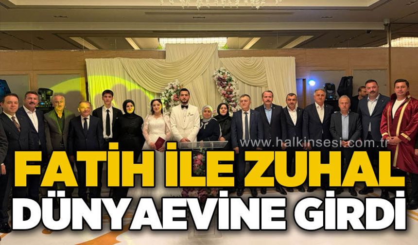 Fatih ile Zuhal dünyaevine girdi