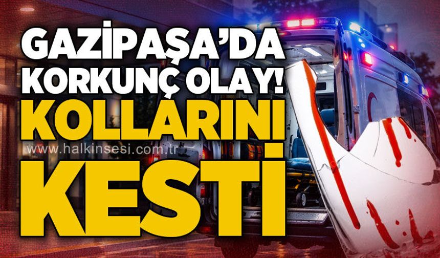 Zonguldak'ta şarap şişesini kırıp kollarını kesti!