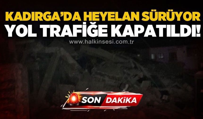 Zonguldak’ta facianın yaşandığı bölgede heyelan sürüyor! Yol trafiğe kapatıldı