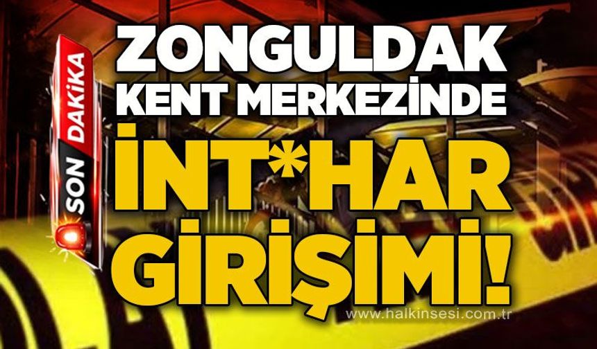 Zonguldak'ta üst geçide çıkan vatandaş ikna edilerek indirildi