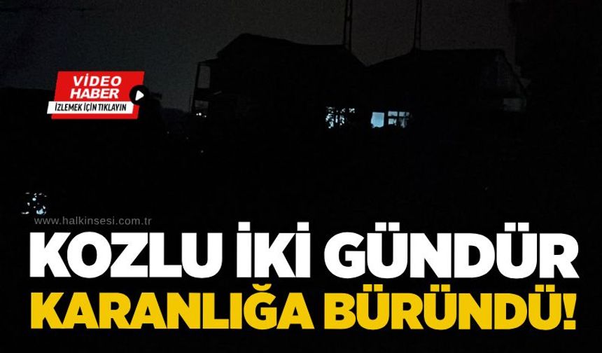 Kozlu iki gündür karanlığa büründü!