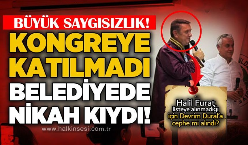 Tahsin Erdem, Yeni Parti kongresine katılmadı akşam vakti nikah kıydı!