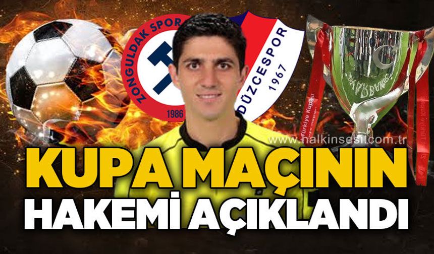 Kupa maçının hakemi açıklandı!