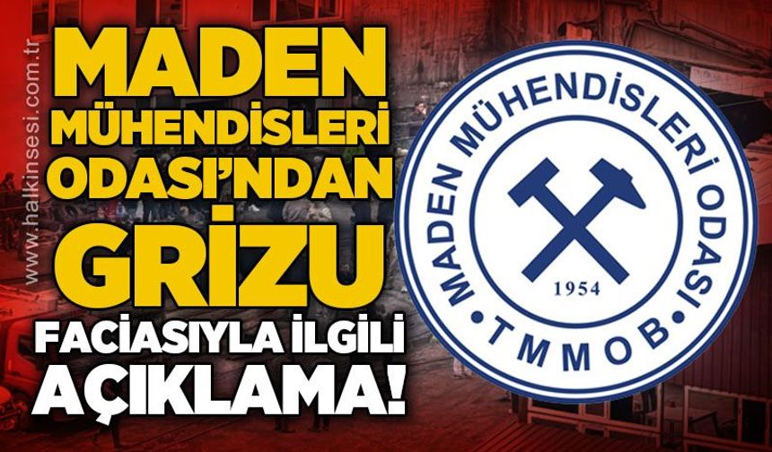 Maden Mühendisleri Odası: Grizu faciası kader değil, önlenebilir