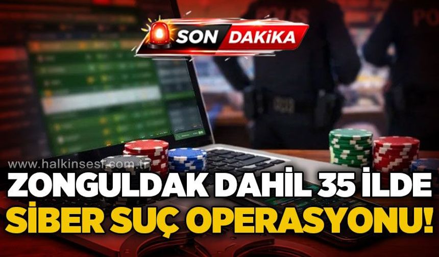 Zonguldak dahil 35 ilde siber suç operasyonu: 275 şüpheli yakalandı