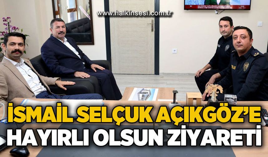İlçe Emniyet Müdürü Açıkgöz’e hayırlı olsun ziyareti