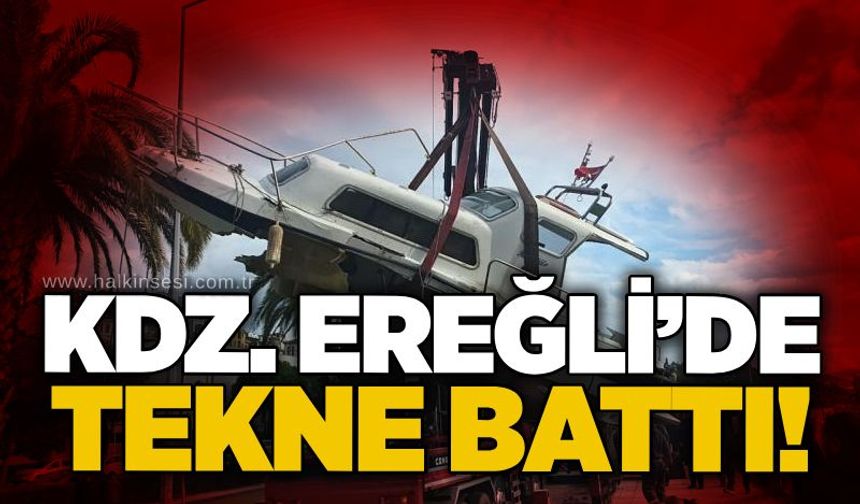 Kdz. Ereğli’de tekne battı!