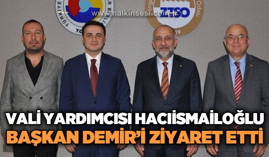 Zonguldak Vali Yardımcısı Halis Hacıismailoğlu Metin Demir'i ziyaret etti